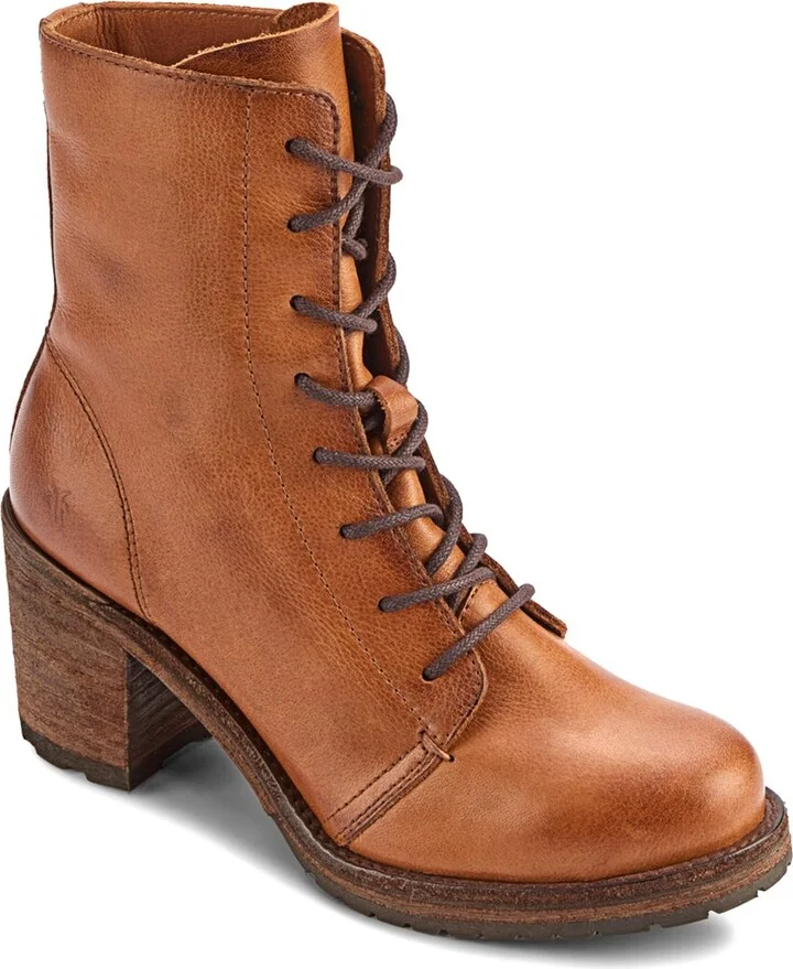 Karen Leather Combat Boot