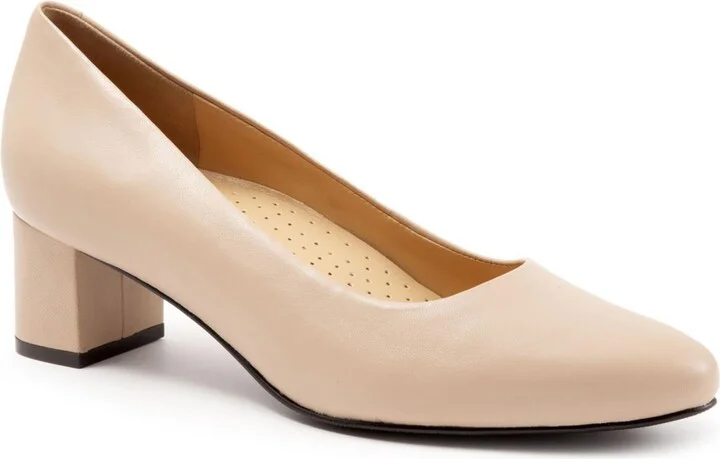 Kari Womens Block Heel Pointed Toe Pumps