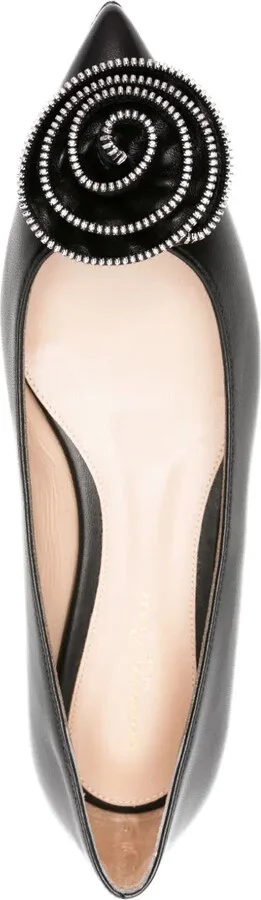 Karina 05 leather ballerina shoes - Image 4
