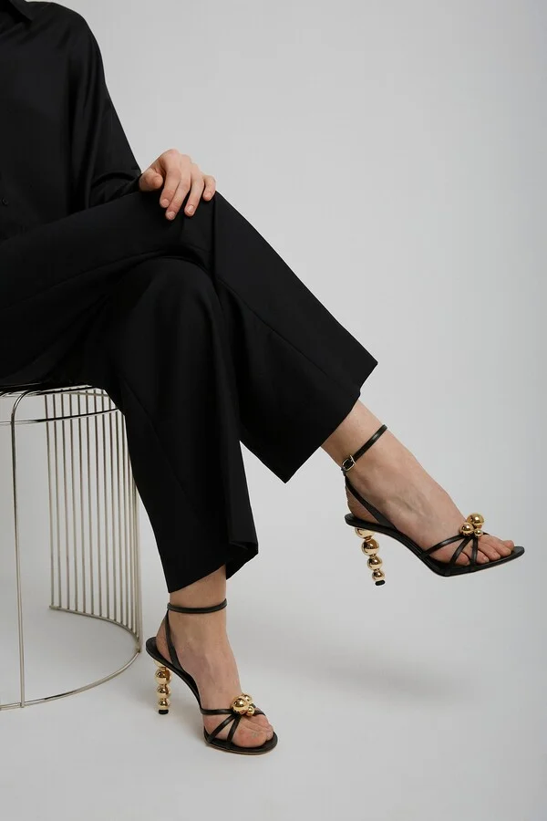 Karina 95 black sandals - Image 2