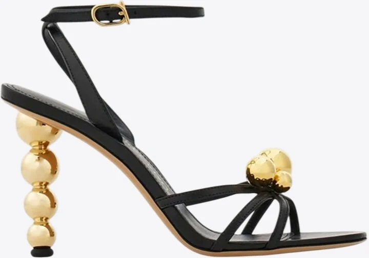 Karina 95 Spherical Heel Leather Sandals