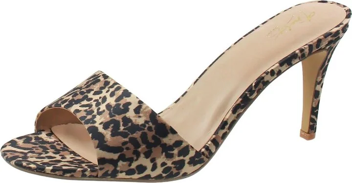Karina Womens Animal Print Manmade Kitten Heels