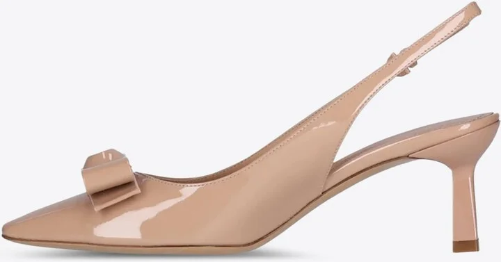 Karine 55 Patent Leather Slingback Pumps - Image 2