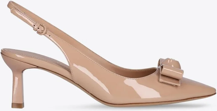 Karine 55 Patent Leather Slingback Pumps