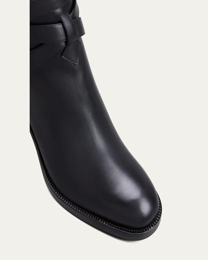 Karistrap Leather 70mm Red Sole Ankle Boot - Image 2