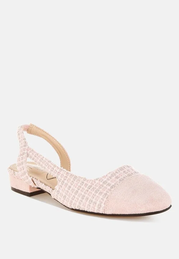 Karita Tweed Slingback Sandals - Image 2