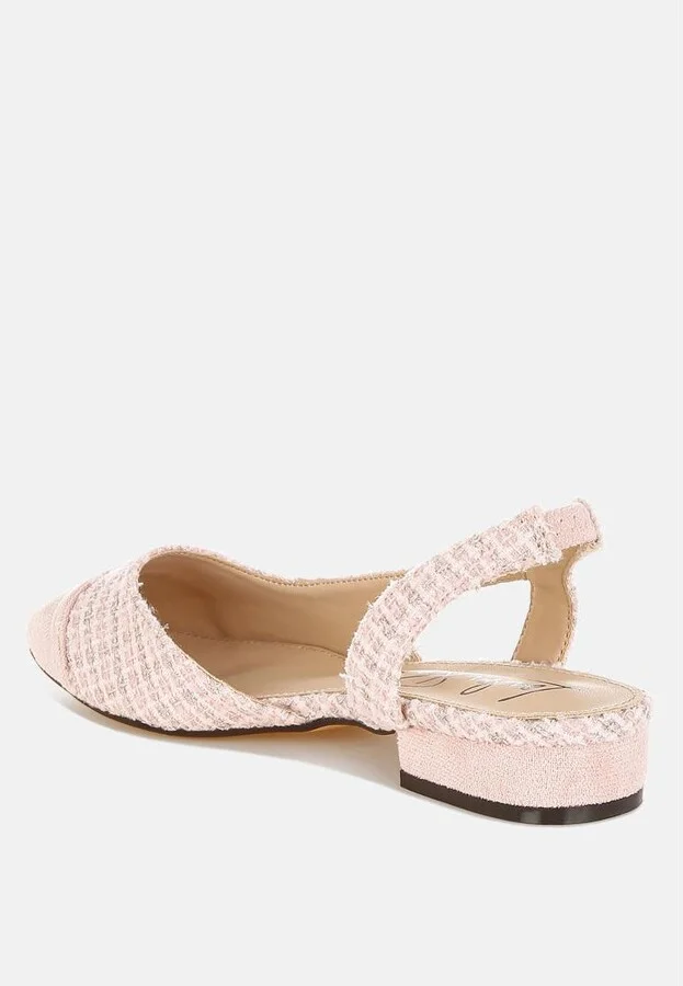 Karita Tweed Slingback Sandals - Image 3