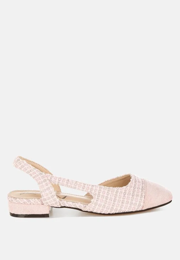 Karita Tweed Slingback Sandals