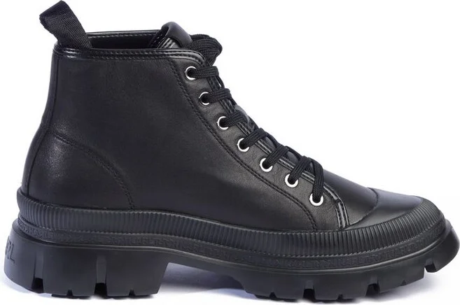 Karl Lagerfeld Chunky Lace-Up Boots