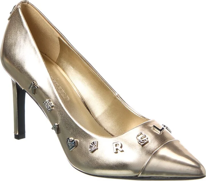 KARL LAGERFELD Glora Pins Leather Pump