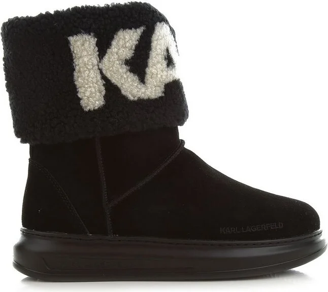 Karl Lagerfeld Logo Detailed Ankle Boots
