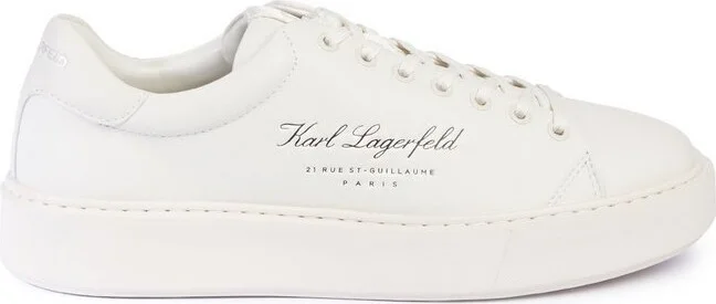 Karl Lagerfeld Logo Embossed Lace-Up Trainers