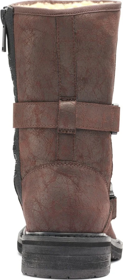 Karl Lagerfeld Men's Double Buckle Tire Tread Sole Boot - Image 3