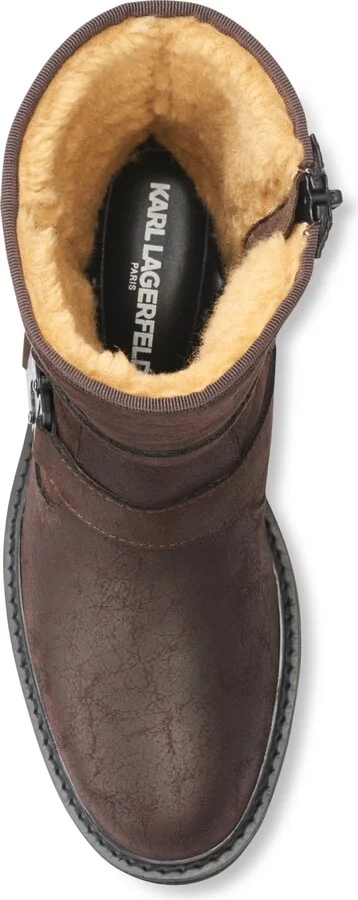 Karl Lagerfeld Men's Double Buckle Tire Tread Sole Boot - Image 4
