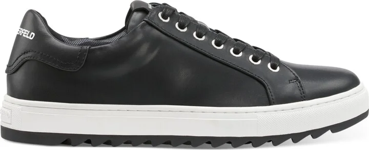 Karl Lagerfeld Men's Smooth Leather Tennis Sneaker - Image 2