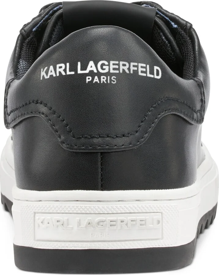 Karl Lagerfeld Men's Smooth Leather Tennis Sneaker - Image 4