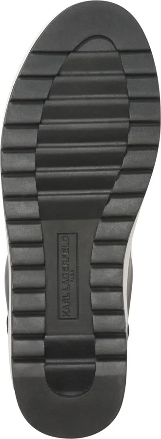 Karl Lagerfeld Men's Smooth Leather Tennis Sneaker - Image 5