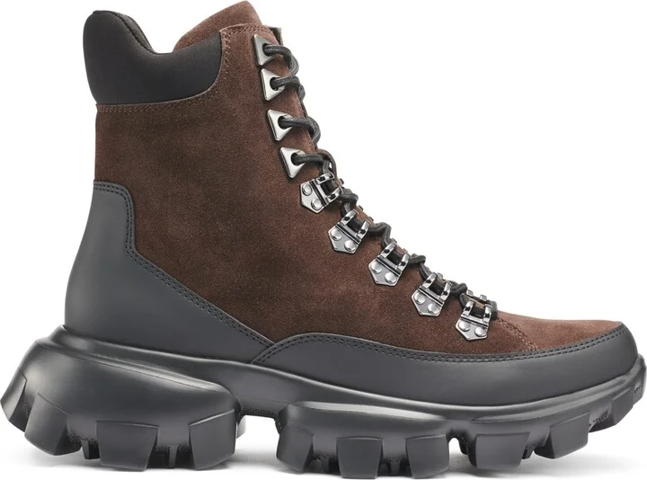 Karl Lagerfeld Men's Suede Workboot on Lightweight Lug Sole Boot - Image 2