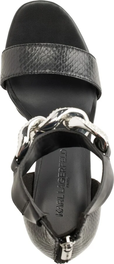 Karl Lagerfeld Paris Anisha Ankle Strap Embellished Platform Sandals - Image 5