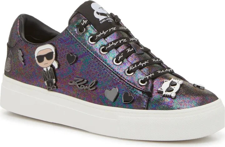 Multicolor Metallic Snake Print