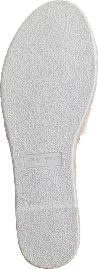 Karl Lagerfeld Paris Cherie Logo Slip-On Espadrille Platform Slide Sandals - Image 5
