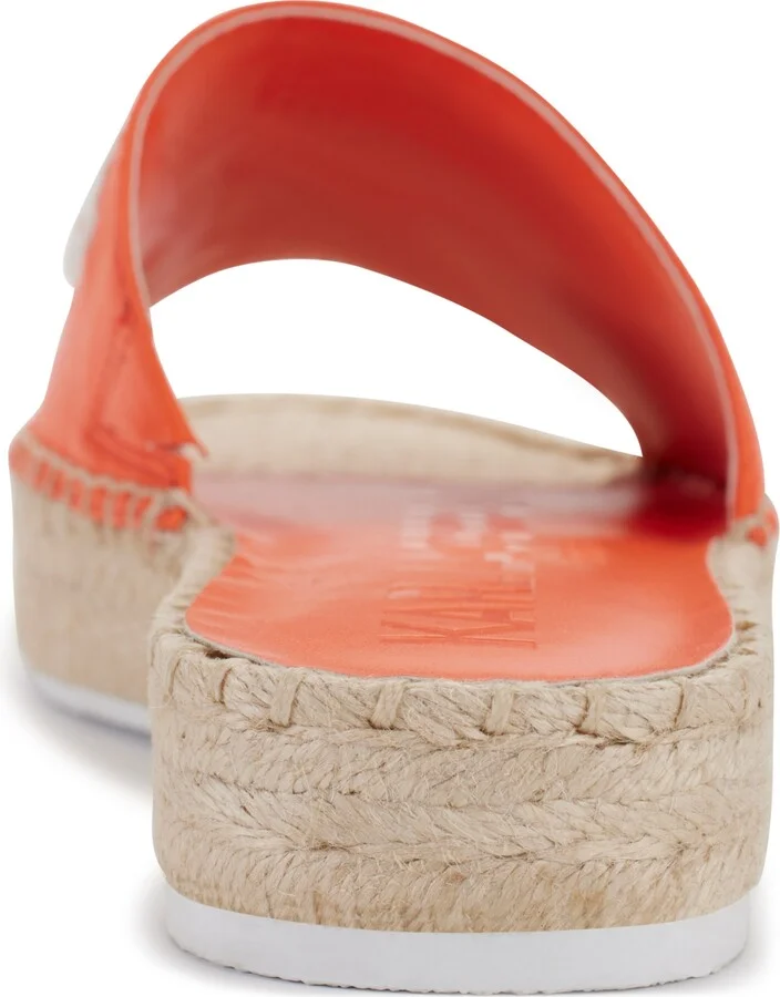 Karl Lagerfeld Paris Cherie Logo Slip-On Espadrille Platform Slide Sandals - Image 7