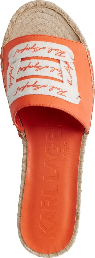 Karl Lagerfeld Paris Cherie Logo Slip-On Espadrille Platform Slide Sandals - Image 8
