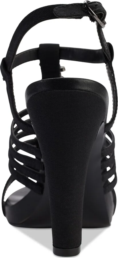 Karl Lagerfeld Paris Cicely Strappy Embellished Dress Sandals - Natural/ Silver - Image 7
