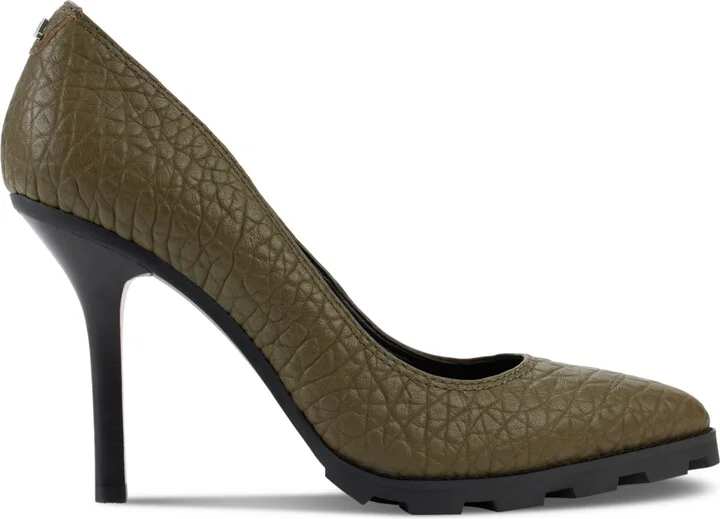 Karl Lagerfeld Paris Madelyn Slip On Pointed Toe Lug Sole Pumps - Image 6