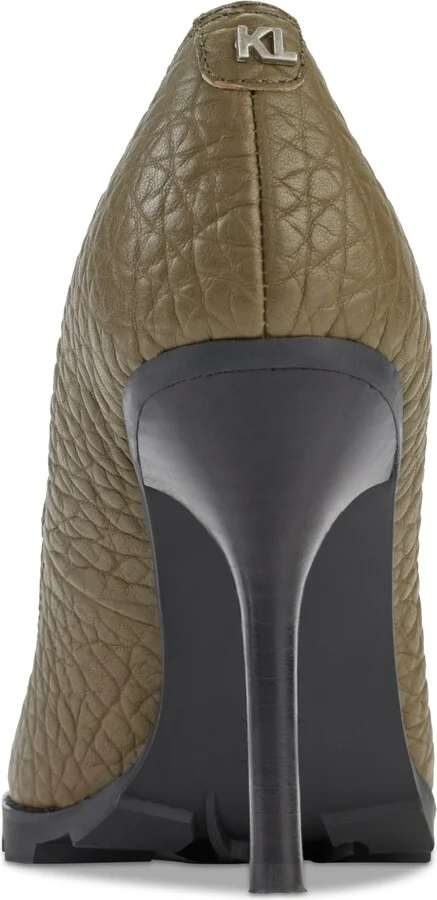 Karl Lagerfeld Paris Madelyn Slip On Pointed Toe Lug Sole Pumps - Image 7