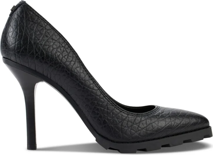 Karl Lagerfeld Paris Madelyn Slip On Pointed Toe Lug Sole Pumps - Image 10