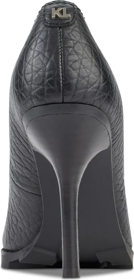 Karl Lagerfeld Paris Madelyn Slip On Pointed Toe Lug Sole Pumps - Image 11