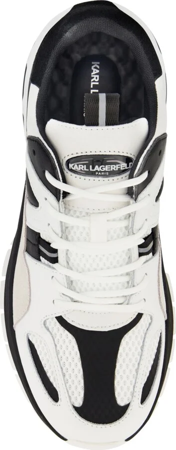 Karl Lagerfeld Paris Men's Chunky Two Tone Sole Leather Sneakers - Image 4