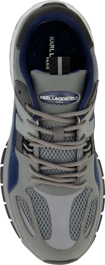 Karl Lagerfeld Paris Men's Chunky Two Tone Sole Leather Sneakers - Image 8