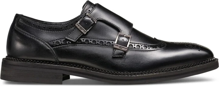 Karl Lagerfeld Paris Men's Double Buckle Monk Strap Wingtip Dress Shoes - Image 2