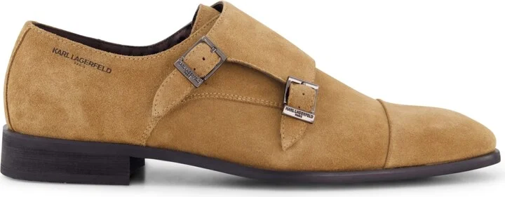 Karl Lagerfeld Paris Men's Double Monk Cap Toe Dress Shoe - Image 2