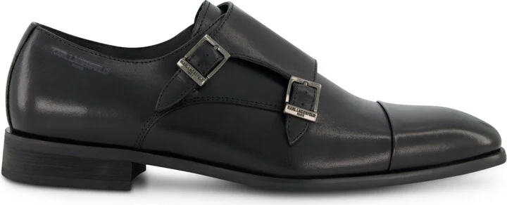 Karl Lagerfeld Paris Men's Double Monk Cap Toe Dress Shoe - Image 7