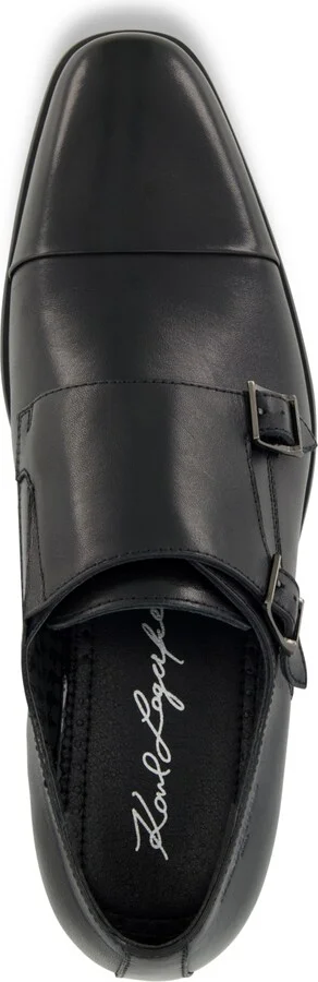 Karl Lagerfeld Paris Men's Double Monk Cap Toe Dress Shoe - Image 9
