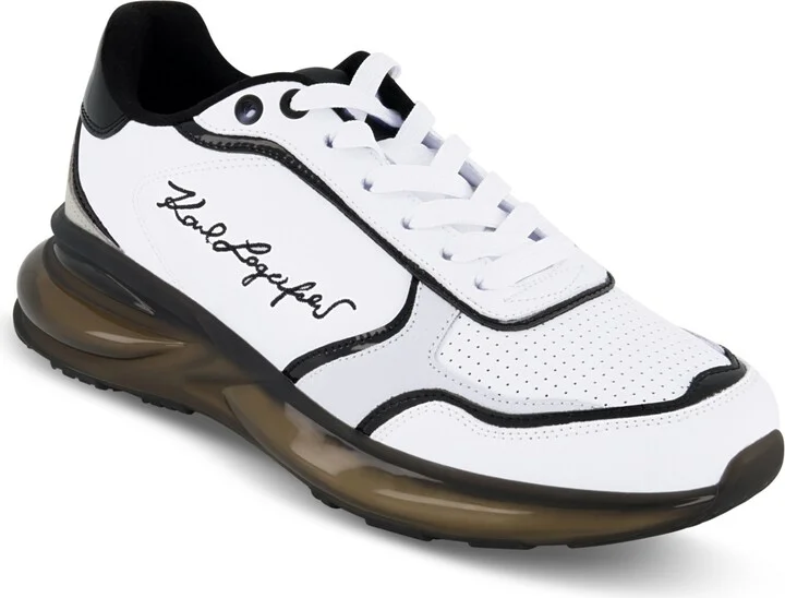 Karl Lagerfeld Paris Men's Embroidered Signature Logo Running Sneakers