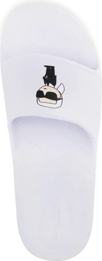 Karl Lagerfeld Paris Men's Karl Print Slides - Image 4