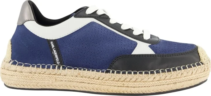Karl Lagerfeld Paris Men's Lace Up Espadrille Chunky Sole Sneakers - Image 2