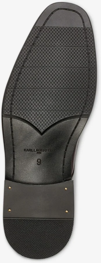 Karl Lagerfeld Paris Men's Leather Cap Toe Derby Lace-Up Shoe - Image 5