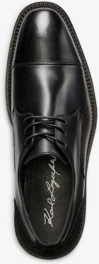 Karl Lagerfeld Paris Men's Leather Cap Toe Derby Lace-Up Shoe - Image 8