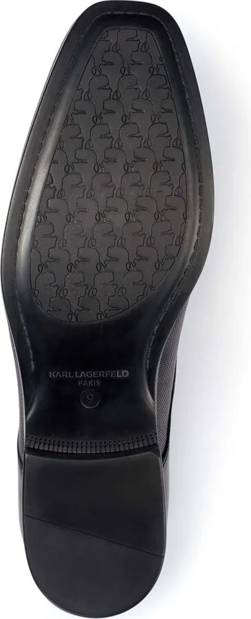 Karl Lagerfeld Paris Men's Leather Cap Toe Derby Lace-Up Shoes - Image 5