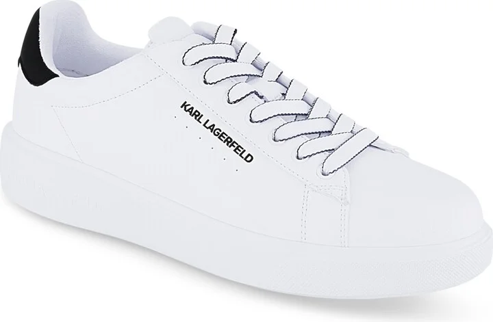Karl Lagerfeld Paris Men's Logo Plain Toe Sneakers