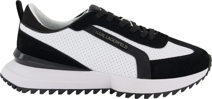 Karl Lagerfeld Paris Men's Perforated Metal Logo Running Sneakers - Image 2