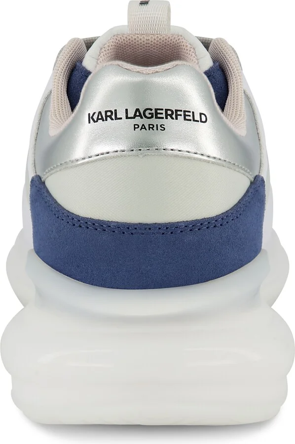 Karl Lagerfeld Paris Men's Side Logo Head Patch Running Sneakers - Blue, White, Black - Image 5