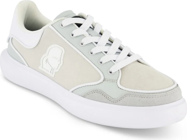 Karl Lagerfeld Paris Men's Side Patch Court Lace Up Sneakers