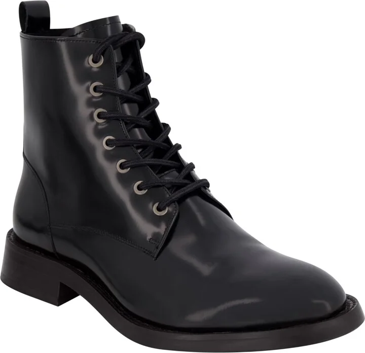 Karl Lagerfeld Paris Men's Side Zip Combat Boot