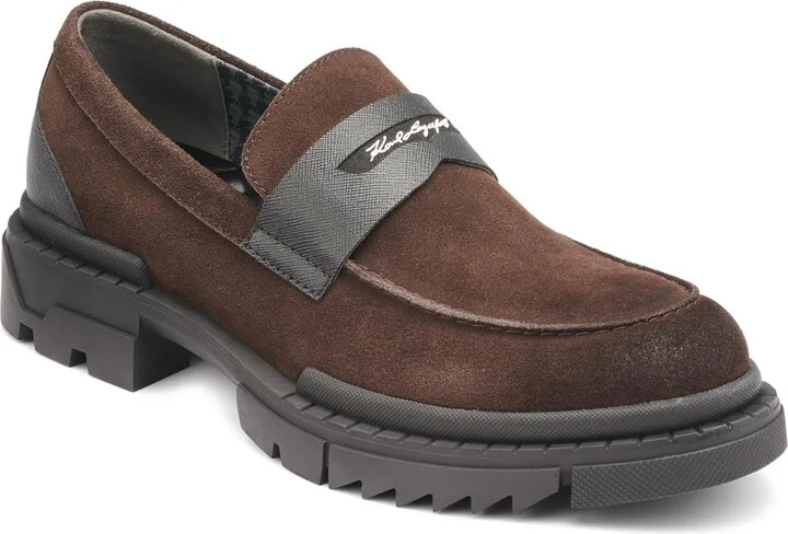 Karl Lagerfeld Paris Men's Slip on Penny Loafer Sneaker